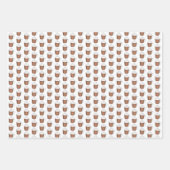 Holiday Cheer Hot Winter Eggnog Kakao Rum Drinks Geschenkpapier Set (Vorderseite)