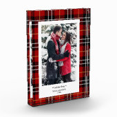 Holiday Cheer Kariertes Foto Block (Links)