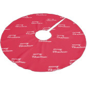 Holiday Cheer Patterned Christmas Polyester Weihnachtsbaumdecke (Schrägansicht)