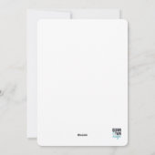 Holiday Cheer Red Foto Card Feiertagskarte (Rückseite)