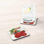 Holiday Cheer Red Mittens Set von Cork Untersetzer (Rechte Seite)