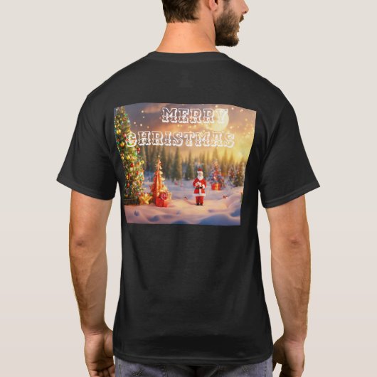 Holiday Cheer Santa T - Shirt - Perfekt für die Ch (Rückseite)