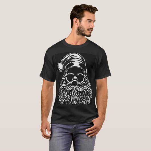 Holiday Cheer Santa T - Shirt - Perfekt für die Ch (Vorne ganz)