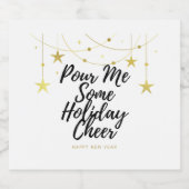 Holiday Cheer Schaumweinetikett (Einzelnes Label)