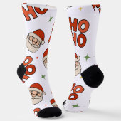 Holiday Cheer Socks – Animated Santa “Ho Ho Ho” Socken (Gewinkelt)