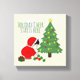 Holiday Cheer Starts Here - wall art Leinwanddruck