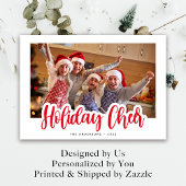 Holiday Cheer Typografy Foto Weihnachten