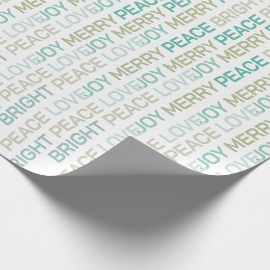 Holiday Cheer - Weißes Papier Geschenkpapier (Ecke)