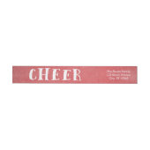Holiday Cheer Wraparound Holiday Address Labels (Person)