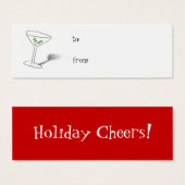 Holiday Cheers Gift Tag (Vorne & Hinten)