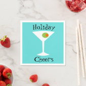 Holiday Cheers Martini Paper Napkins Serviette (Beispiel)