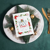 Holiday Cheers Mistletoe Foliage Grußkarte Einladung