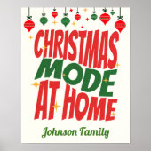 Holiday Chef auf Zuhause - Kundenspezifisches Weih Poster (Vorne)