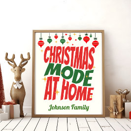 Holiday Chef auf Zuhause - Kundenspezifisches Weih Poster