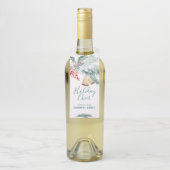 Holiday Chef Red Holly & Rustic Bells Flaschenanhänger (Auf Flasche)