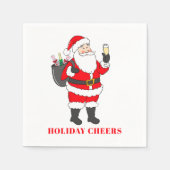 Holiday Chef Weihnachten Weihnachten Weihnachtsman Serviette (Vorderseite)