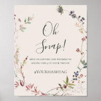Holiday Chic Botanical | Champagne Oh Snap Hashtag