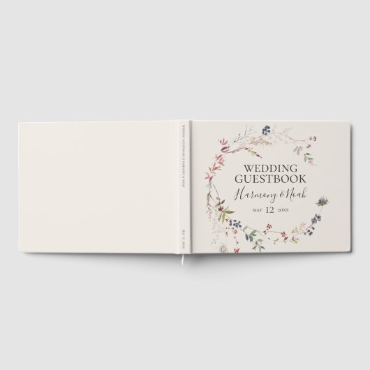 Holiday Chic Botanical | ChampagnerWedding Gästebuch (Voll)