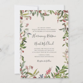 Holiday Chic Botanical | Einladung zur Hochzeit vo