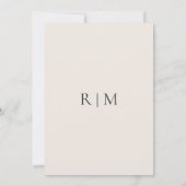 Holiday Chic Botanical | Einladung zur Hochzeit vo (Rückseite)