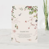 Holiday Chic Botanical | Gedeckte Hochzeit mit Cha Programm (Rückseite)
