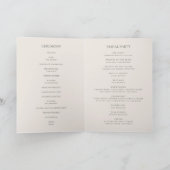 Holiday Chic Botanical | Gedeckte Hochzeit mit Cha Programm (Innenseite)
