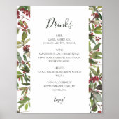 Holiday Chic Botanical | Plakat "White Drinks" (Vorne)
