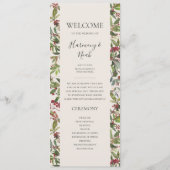 Holiday Chic Botanical | Programm zur Hochzeit von (Vorderseite)