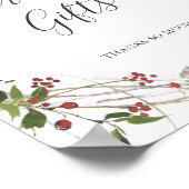 Holiday Chic Botanical | Weiße Karten und Geschenk Poster (Ecke)