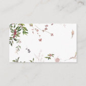 Holiday Chic Botanical | White Wedding Website Begleitkarte (Rückseite)
