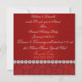 HOLIDAY CHIC SNOWFLAKE Party Einladung (Rückseite)