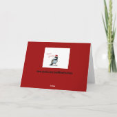 Holiday Chickadee Feiertagskarte (Rückseite)