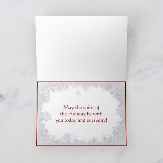 Holiday Chickadee Feiertagskarte (Innenseite)