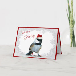 Holiday Chickadee Feiertagskarte