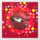 Holiday Chihuahua Fensteraufkleber (Blatt)