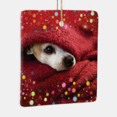 Holiday Chihuahua Keramik Ornament (Rechts)