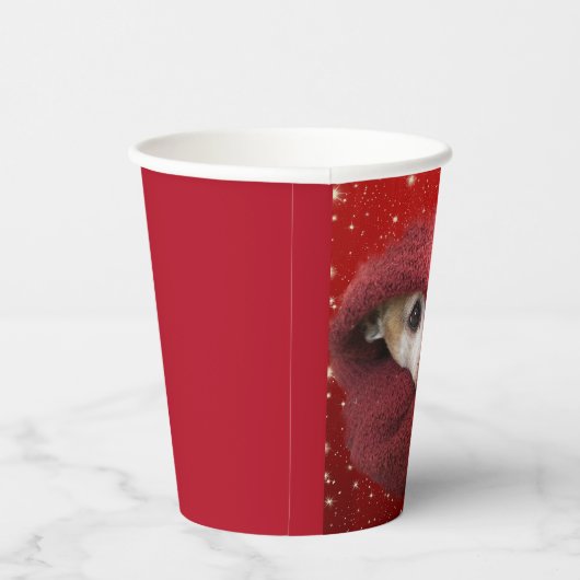 Holiday Chihuahua  Pappbecher (Rechts)