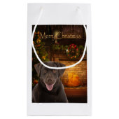 Holiday Chocolate Labrador Kleine Geschenktüte (Rückseite)