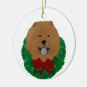 Holiday Chow Chow Keramik Ornament (Links)