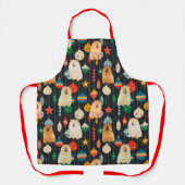 Holiday Chow Time Hund Schürze Grooming Koch Handw (Vorderseite)