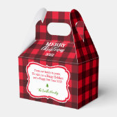 Holiday/Christmas Buffalo Kariertes Geschenk/Gefal Geschenkschachtel (Rückseite)