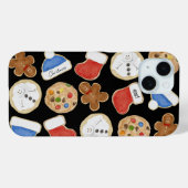 Holiday Christmas Cookies Black Case-Mate iPhone Hülle (Rückseite (Horizontal))