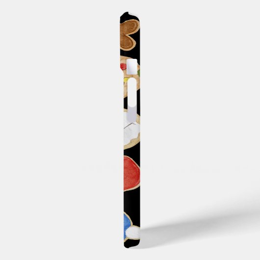 Holiday Christmas Cookies Black Case-Mate iPhone Hülle (Rückseite / Links)