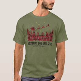 Holiday Christmas Dreams Soar Silent Flight T-Shirt