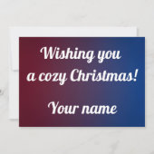 Holiday Christmas greeting  Feiertagskarte (Vorderseite)