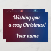 Holiday Christmas greeting  Feiertagskarte (Vorne/Hinten)