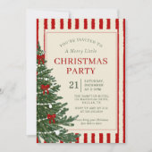 Holiday Christmas Party Invitation invitation Einladung (Vorderseite)