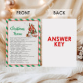 Holiday Christmas Party Trivia Game Feiertagskarte