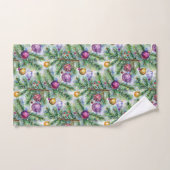 Holiday Christmas Tree Ornaments Badhandtuch Set (Handtuch)