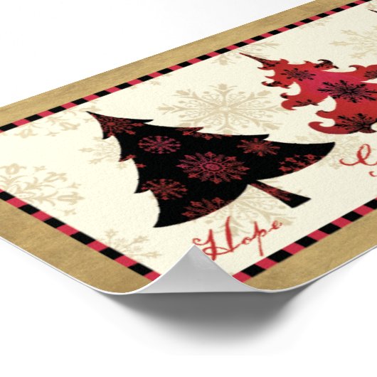 Holiday Christmas Trees Poster (Ecke)